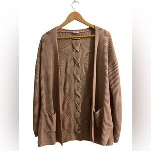 Ardene Knit Cardigan with Braided Detail​​​​​